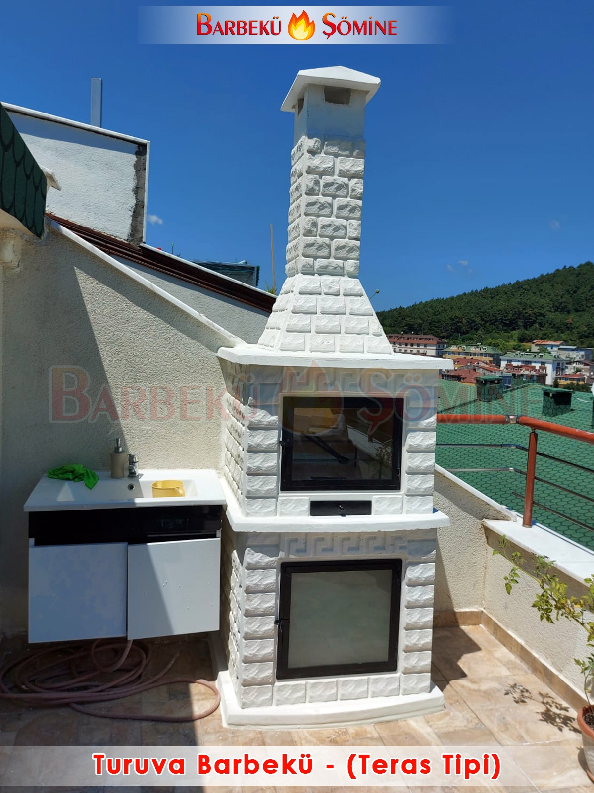 Teras tipi beton barbekü